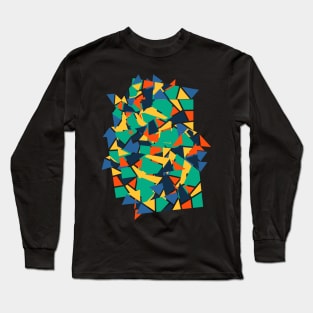 Discover Vibrant Colors: Abstract Explosion Collection Long Sleeve T-Shirt